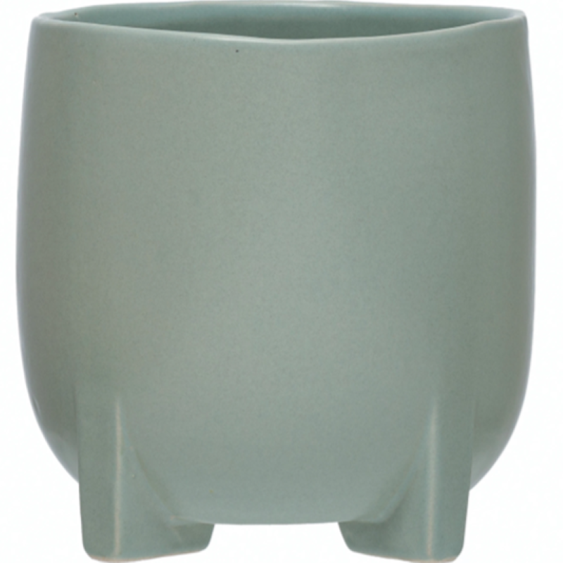 Stoneware Blue Footed Planter 5 in