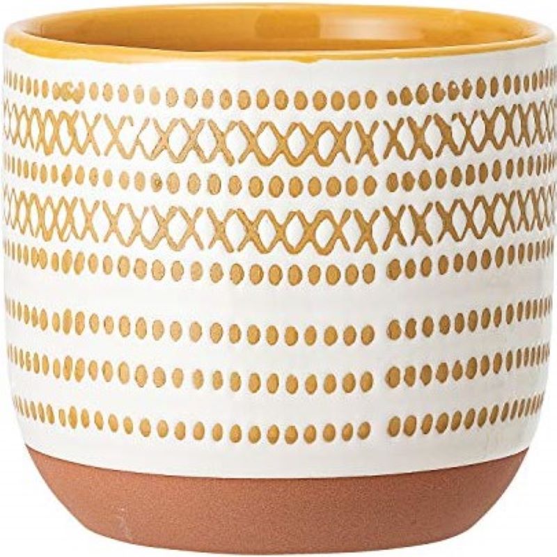 Mustard Pattern Planter 4"