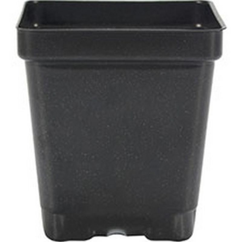 Square Deep Vacuum Pot Black 4"