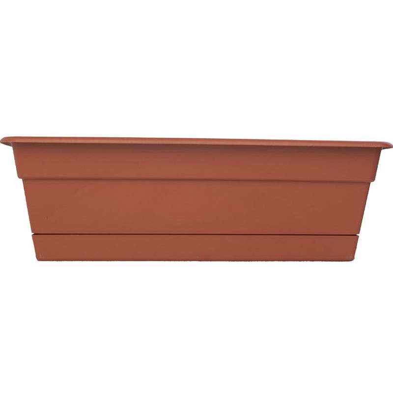 Bloem Plastic Window Planter Box Terracotta 18 in