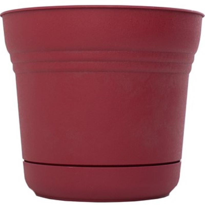 Bloem Saturn Plastic Planter Burnt Red 5 in