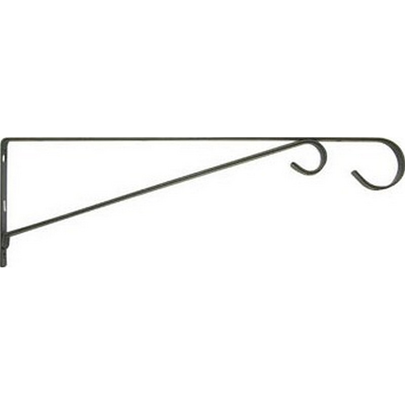 Panacea Black Steel Loop Plant Bracket 15 in