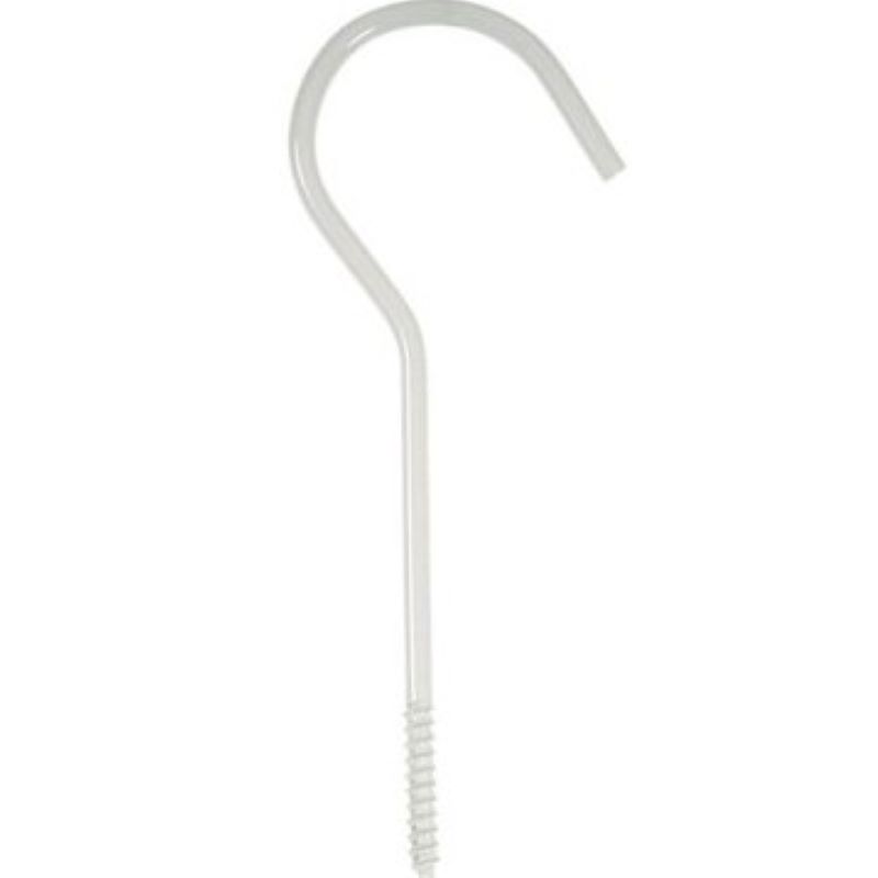 Panacea White Steel Sturdy Plant Ceiling Hook 6 in