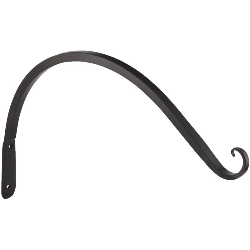 Panacea Black Wrought Iron Curved Plant Hook 12 in