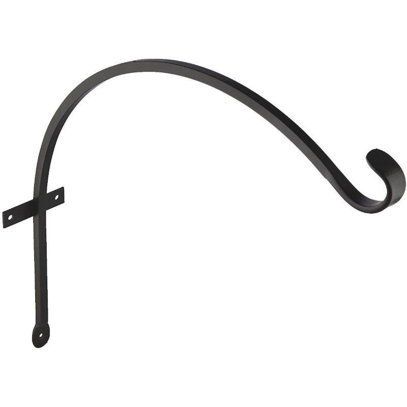 Panacea Black Iron Curved Plant Hook 16 in