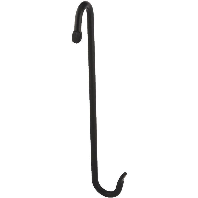 Panacea Black Wrought Iron Double J Extension Plant Hook 8 in