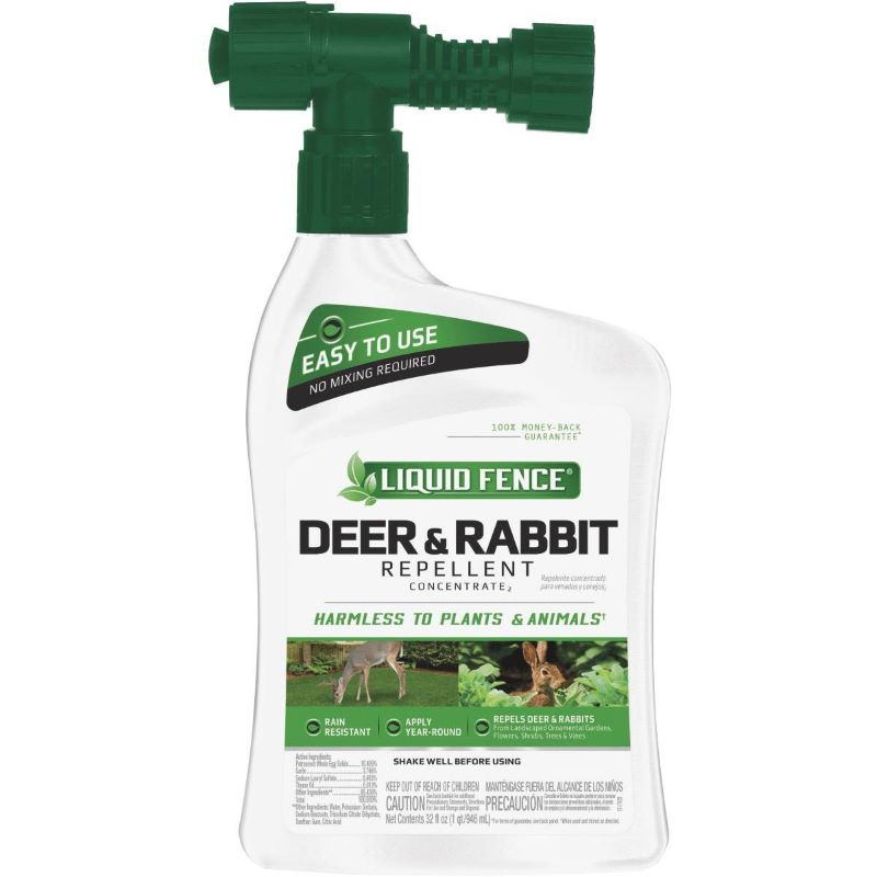 Liquid Fence Deer & Rabbit Repellent Spray 32 oz