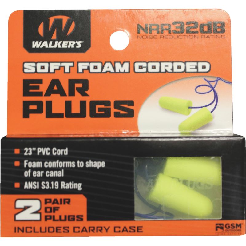 Soft Foam PVC Corded Ear Plugs 32DB