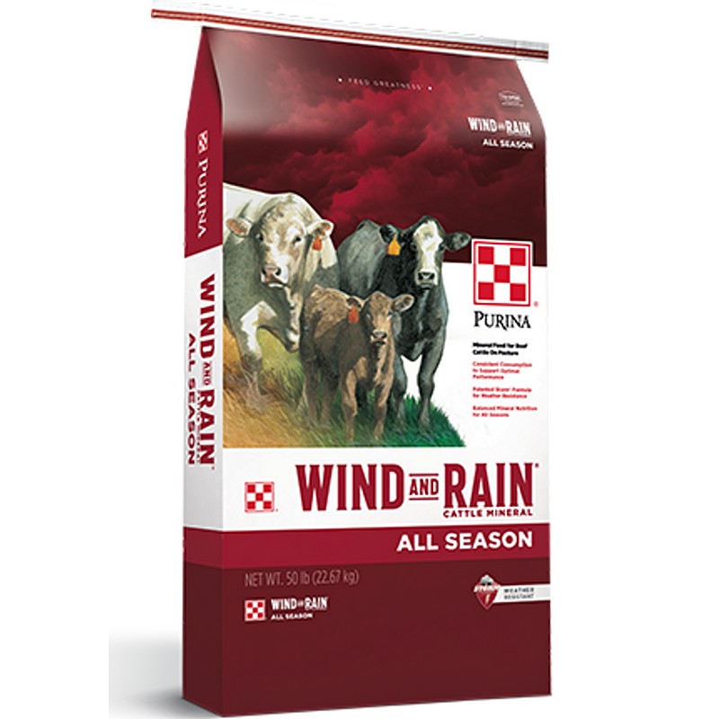 Purina Wind & Rain All Season Cattle Mineral 50 lb