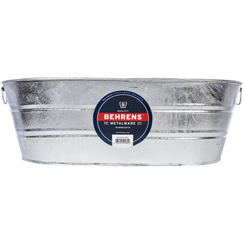 Galvanized Oval Tub 5.5 gal