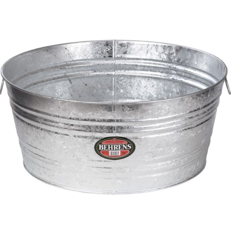 Hot Dipped Round Steel Tub 11 gal