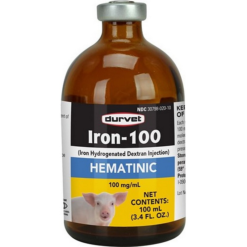 Durvet Iron Dextran 100 mg