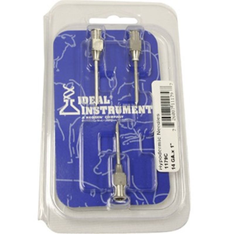 Stainless Steel Needles 14ga 1" 3 Ct