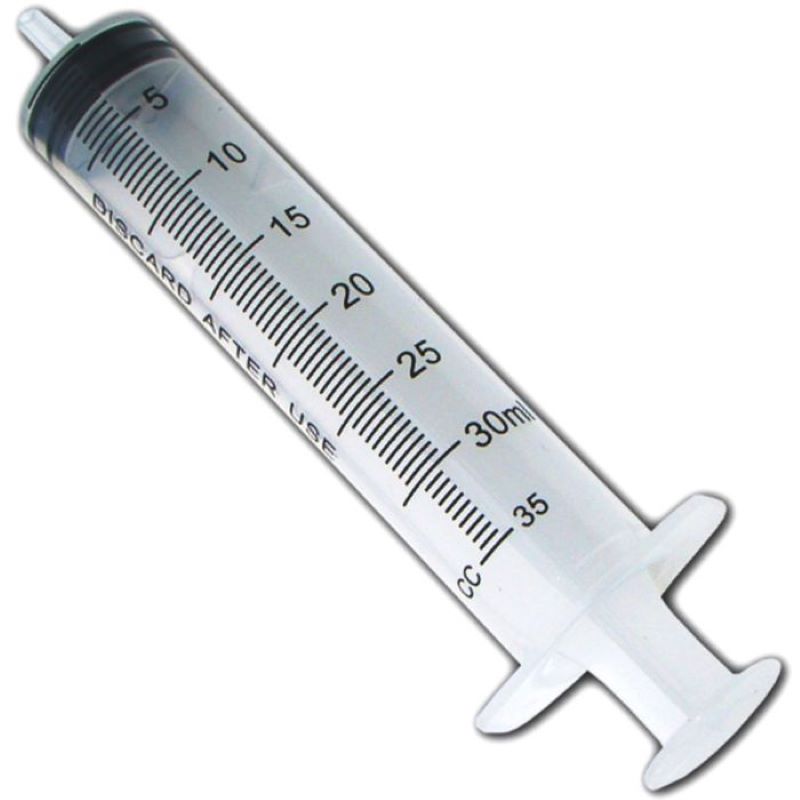Disposable Soft Slip Luer Syringes 35cc 2 Ct