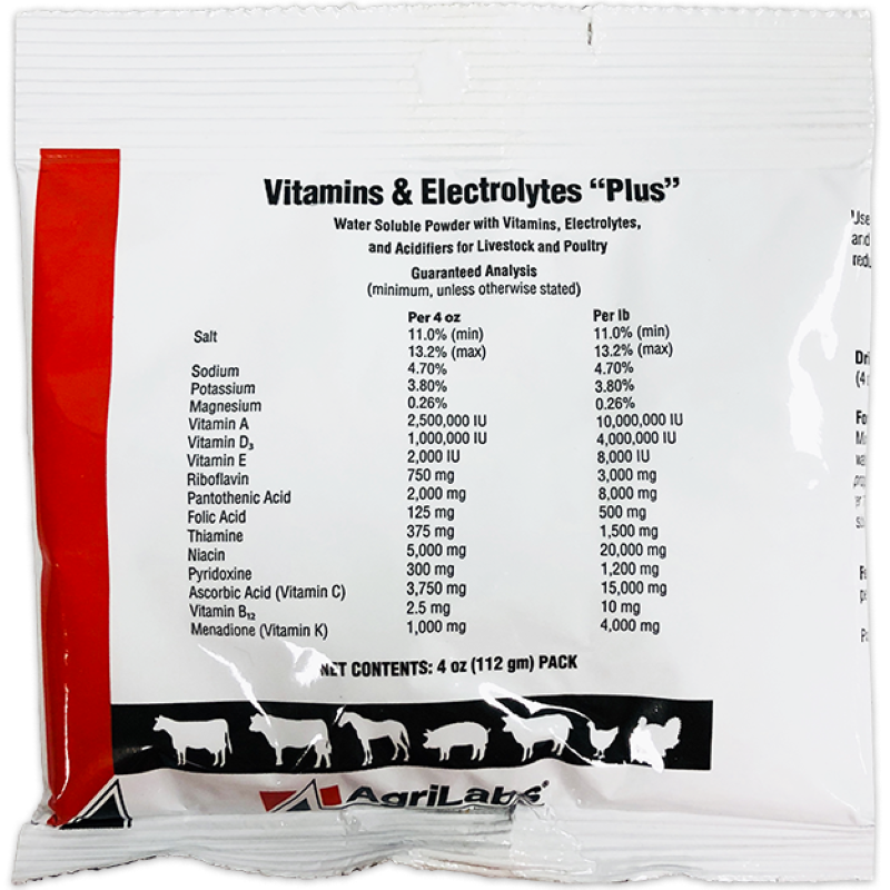 Vitamin & Electrolyte Plus 4 oz