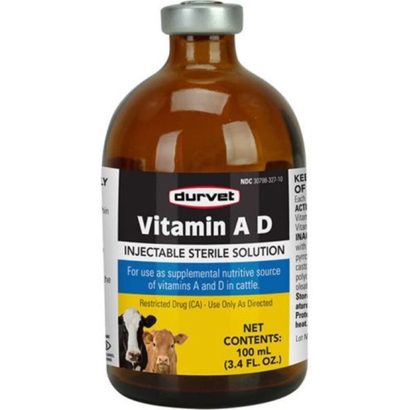 Durvet Vitamin A D Injectable 100 ml