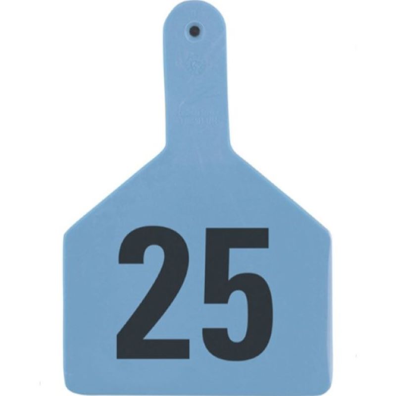 Z1 No Snag Cow Tag Blue 1-25