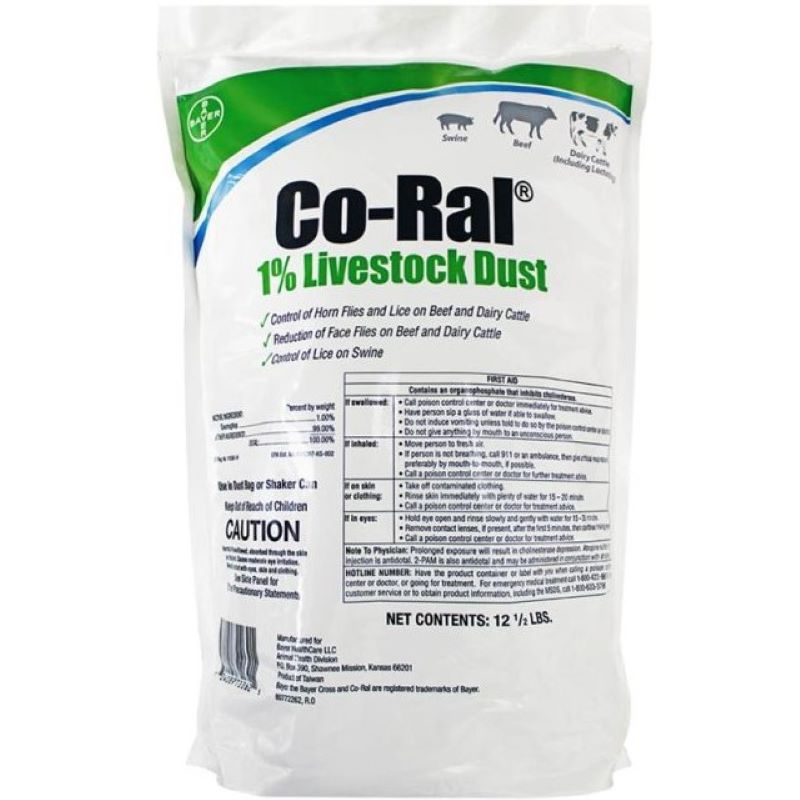 Co-Ral 1% Livestock Dust 12.5 lb
