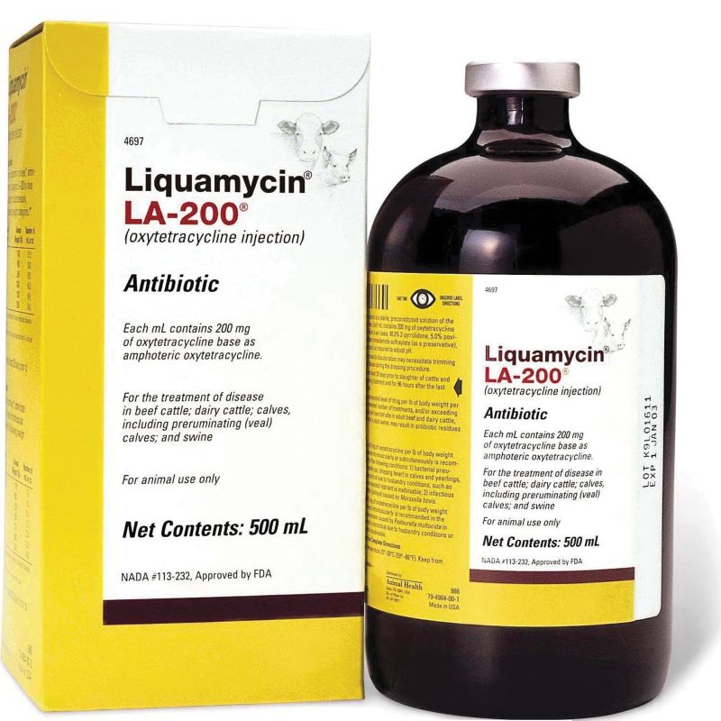 Liquamycin LA-200 Injectable Solution 250 ml