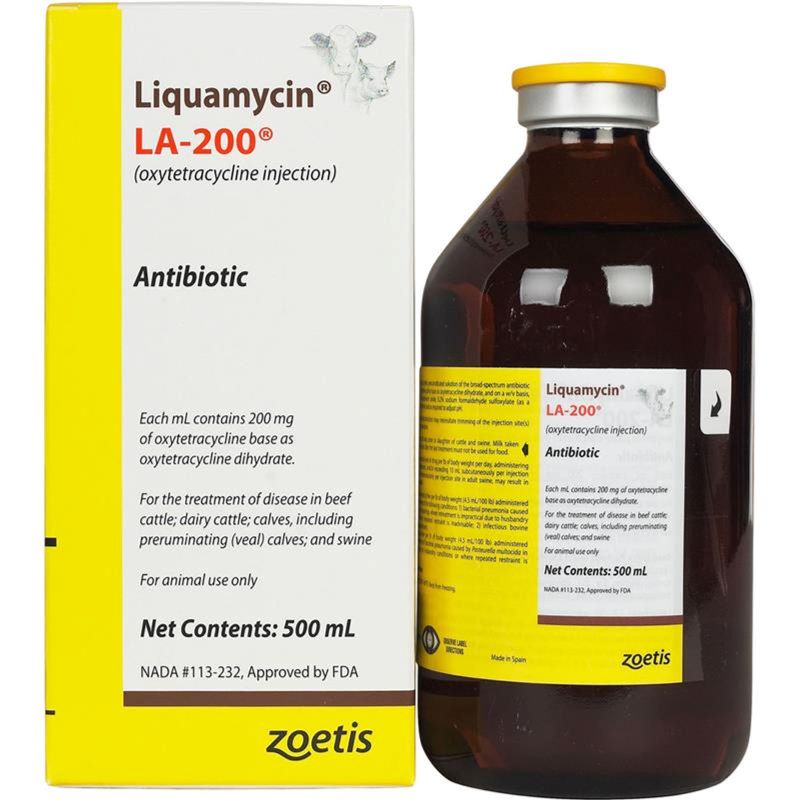Liquamycin LA-200 Injectable Solution 100 ml