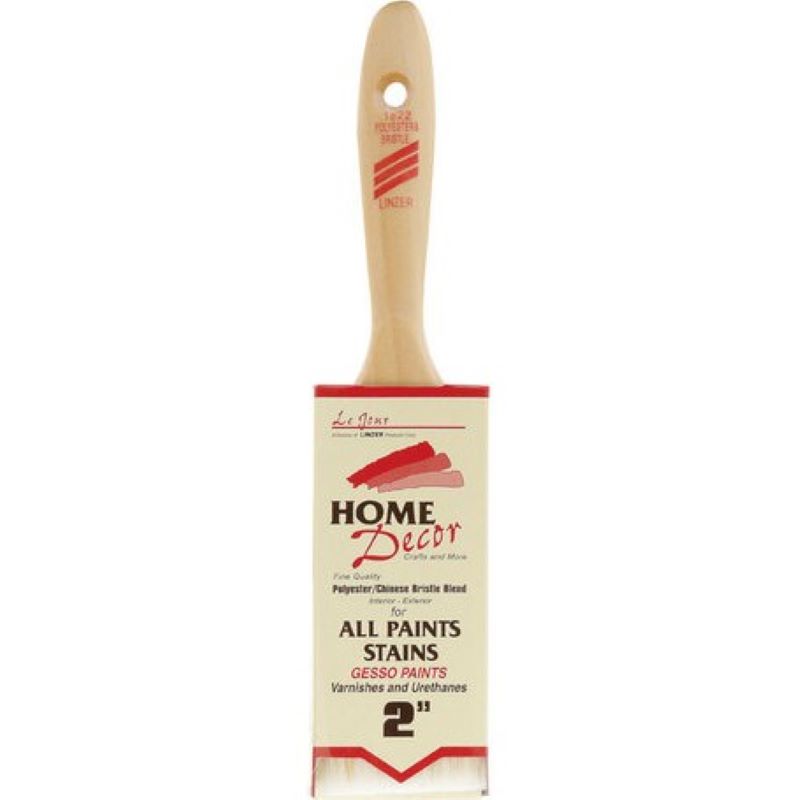 Linzer Home Décor Flat Paint Brush 2 in