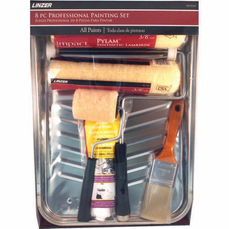 Linzer Paint Roller & Deep Tray Kit 8 Piece