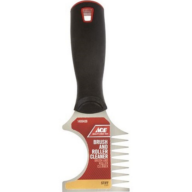 Ace Black Steel Brush & Roller Cleaning Tool