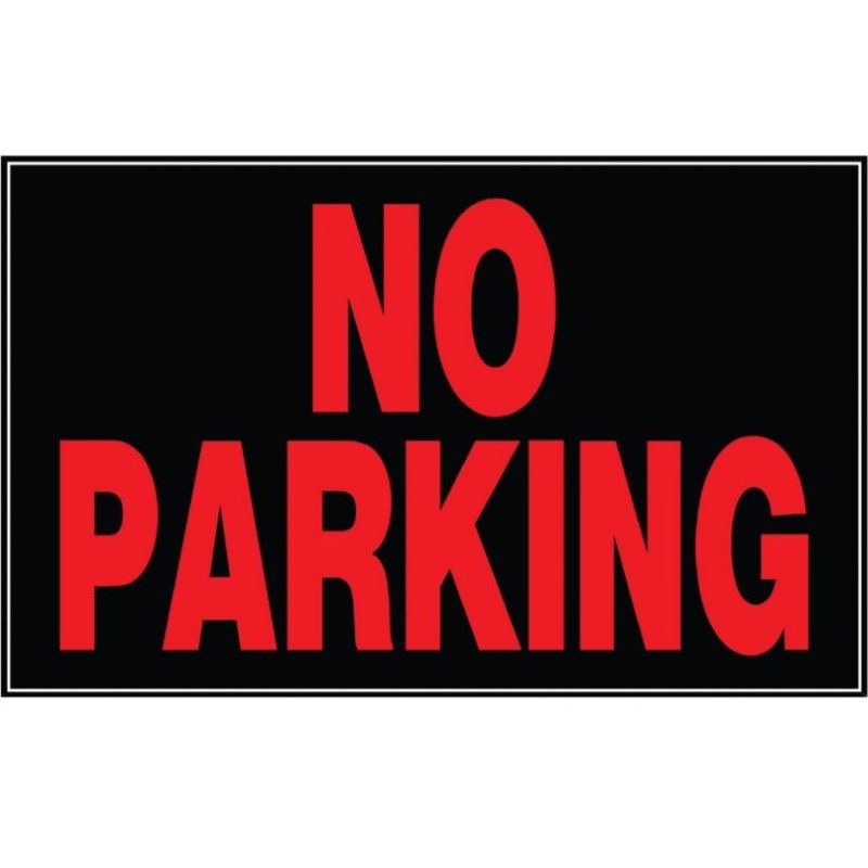 No Parking Aluminum Sign 10"x14"