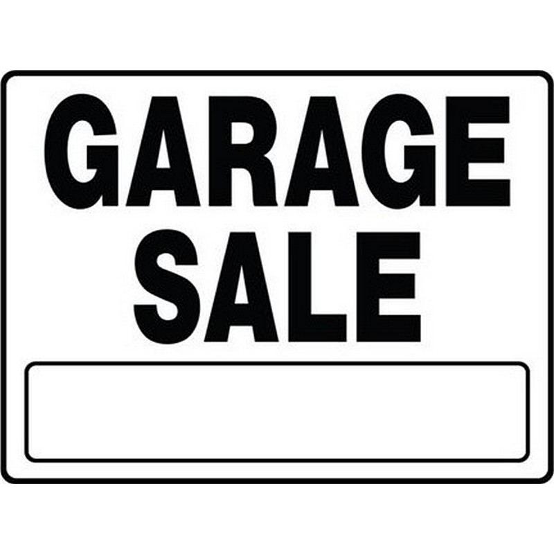 Garage Sale Plastic Sign 20"x24"