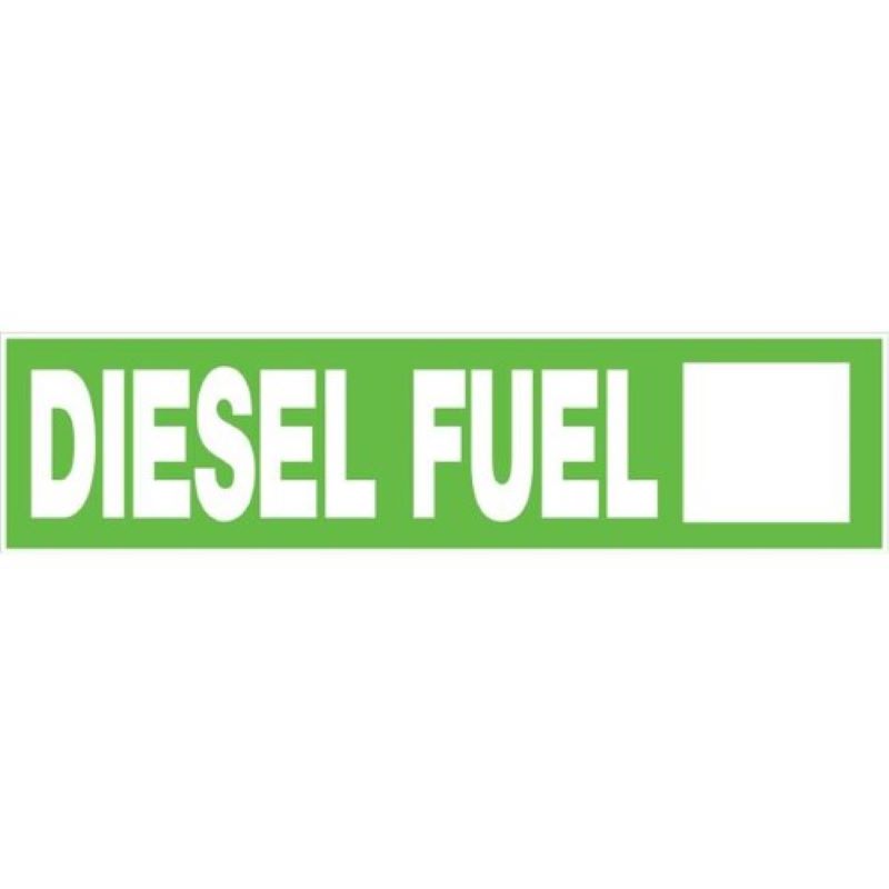 Diesel Fuel Adhesive Sign 2"x8"