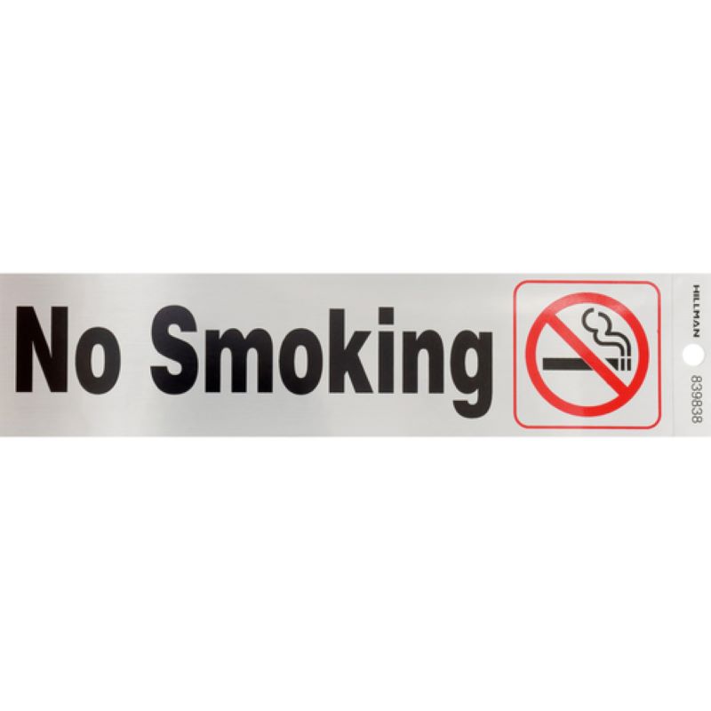 No Smoking Sign 2"x8"