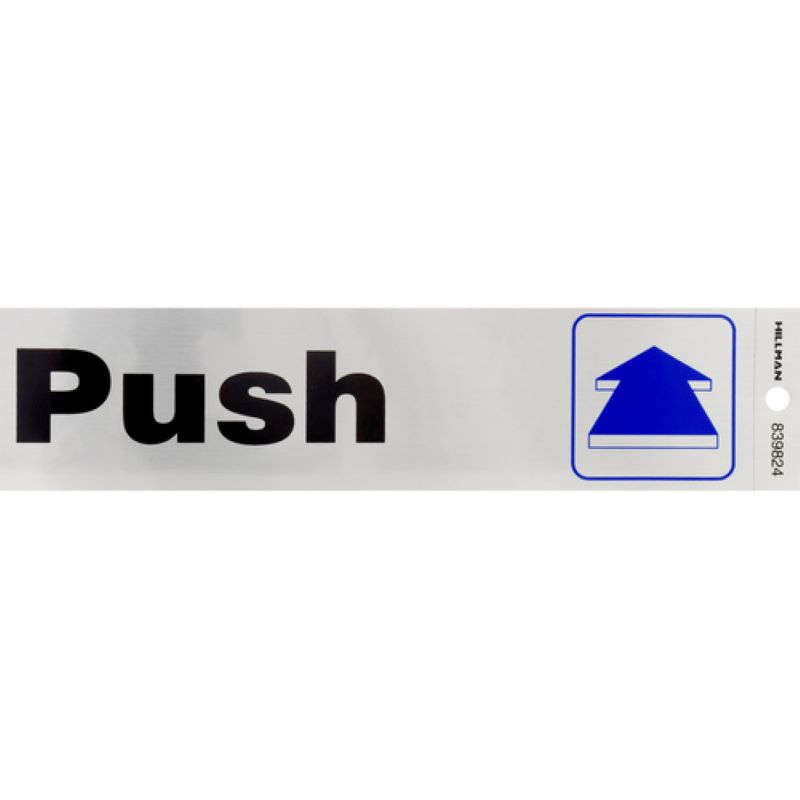 Push Sign 2"x8"