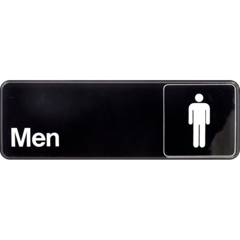 Men's Restroom Plaque 3"x9"