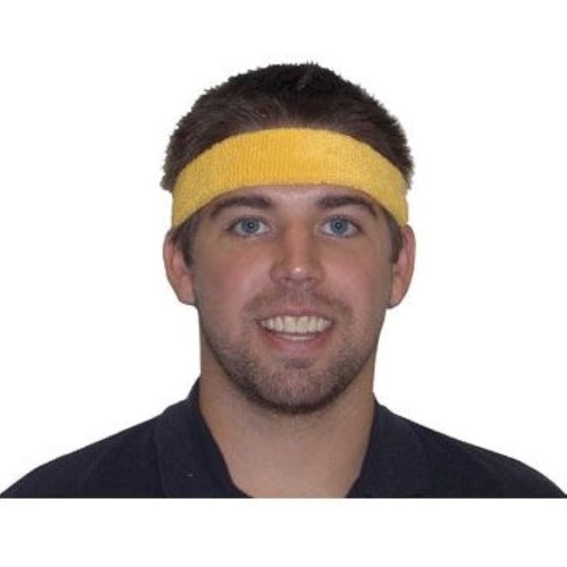 Sweat Band Yellow Terry Cloth