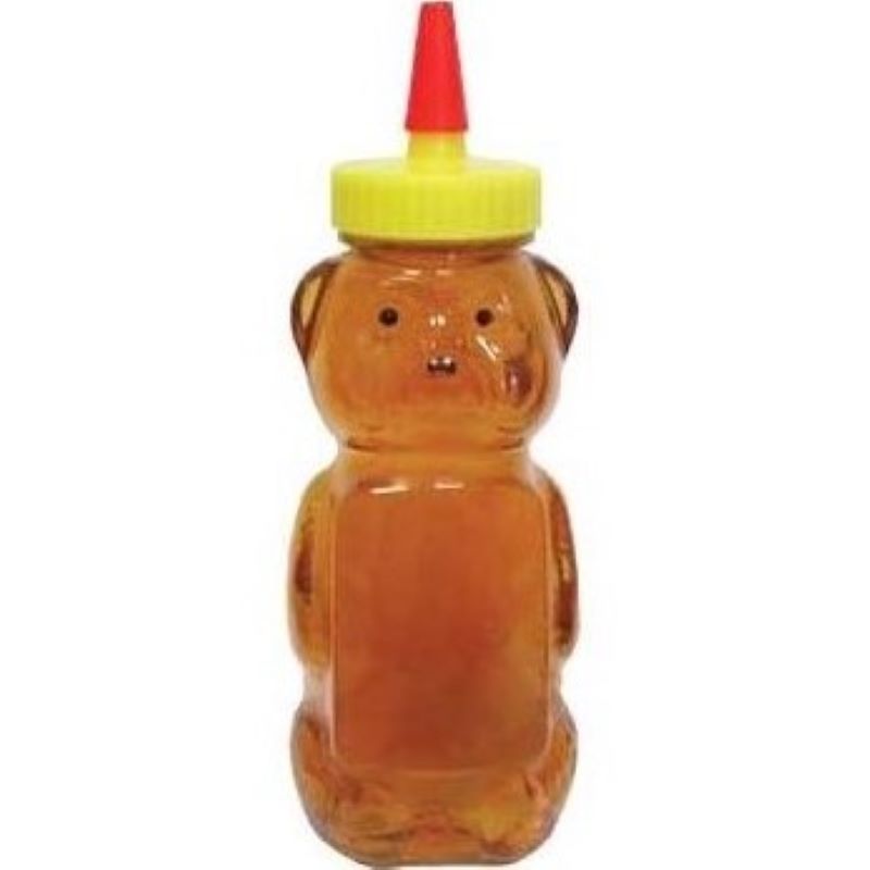 Clear Panel Squeeze Bear with Spout Cap Lid 1.5 lb