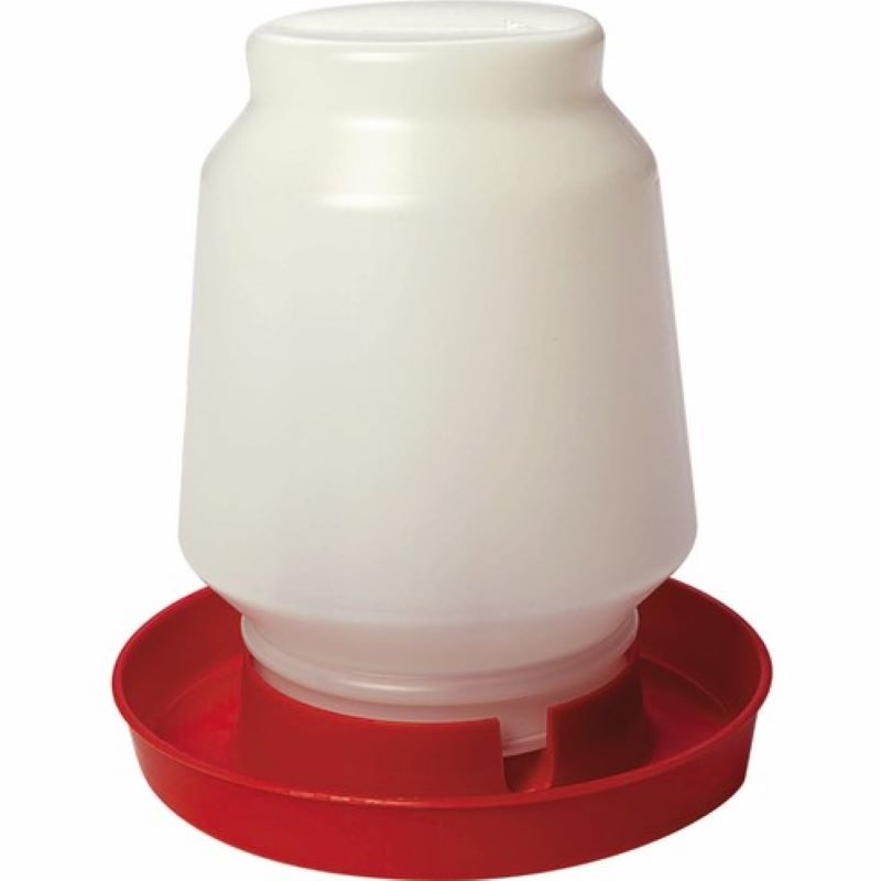 Plastic Poultry Fountain Jar & Base 1 gal