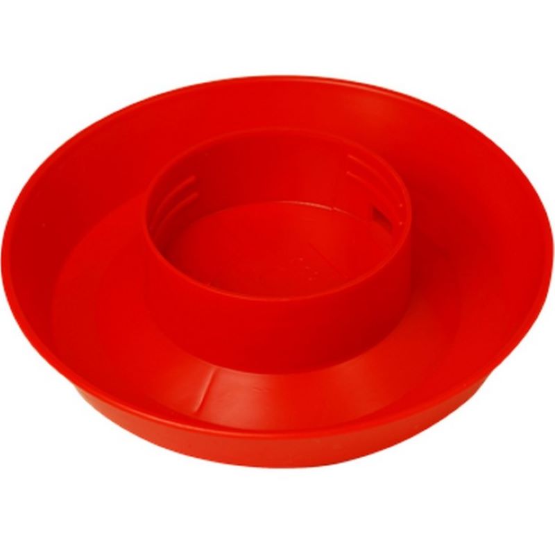 Screw-On Poultry Waterer Base Red 1 qt