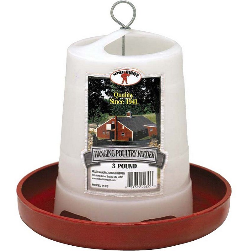 Plastic Hanging Poultry Feeder 3 lb