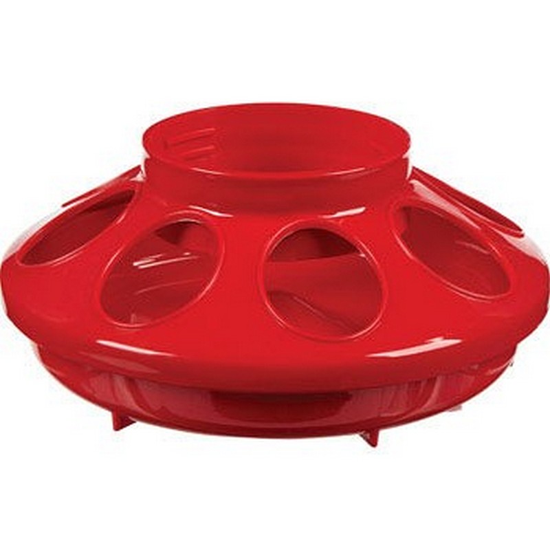 Poultry Feeder Base Red 1 qt