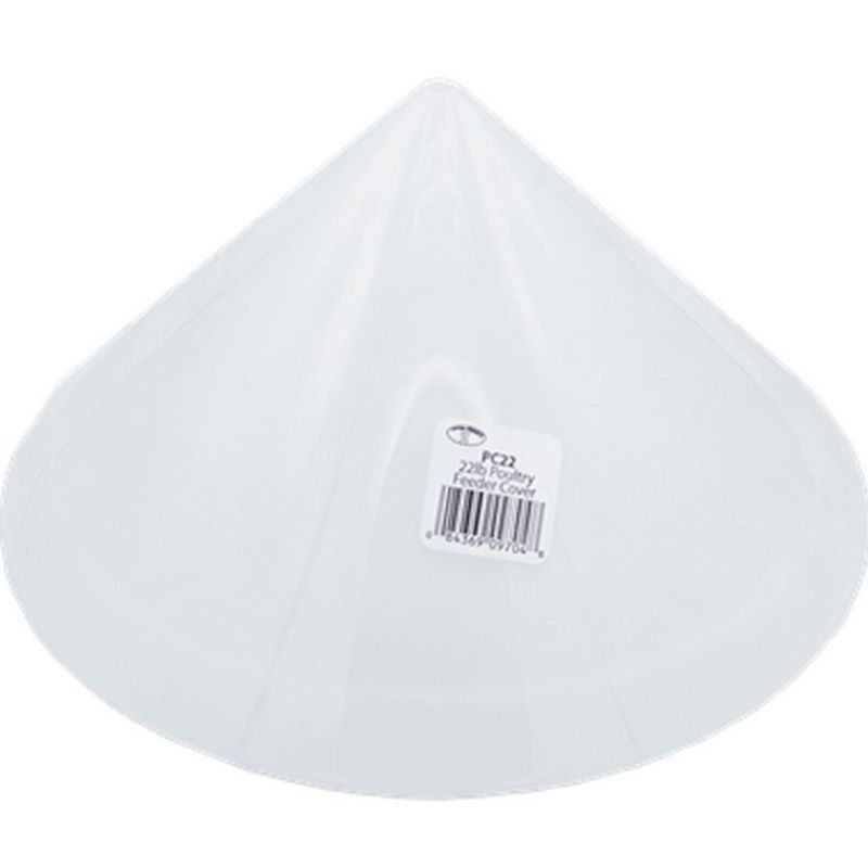 Plastic Cover for Hanging Poultry Feeder 22 lb