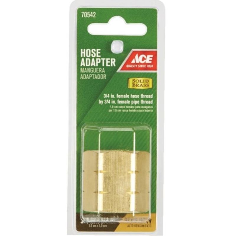 Ace Brass Female Threaded Hose Adapter