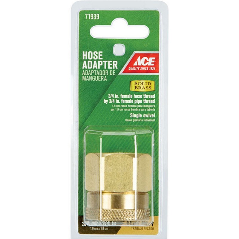 Ace Brass Hose Adapter 3/4" FHT X 3/4" MTP