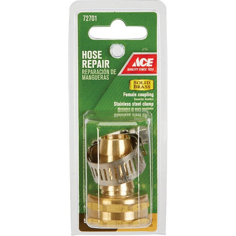 Ace Brass 5/8" Hose Barb 3/4" FHT Hose Repair 