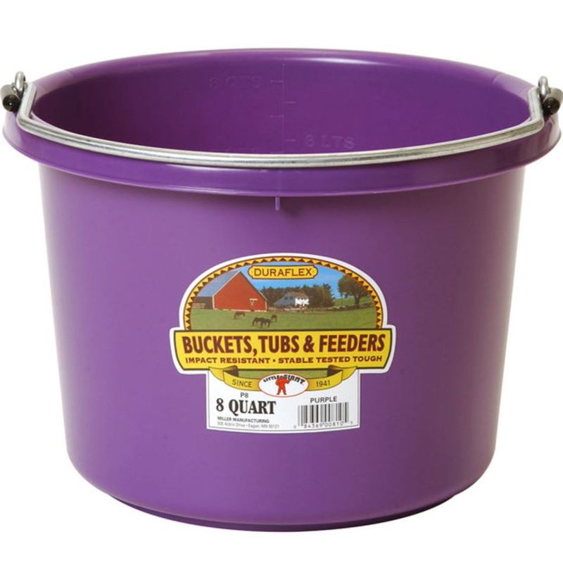 Little Giant Purple Plastic Bucket 8 qt