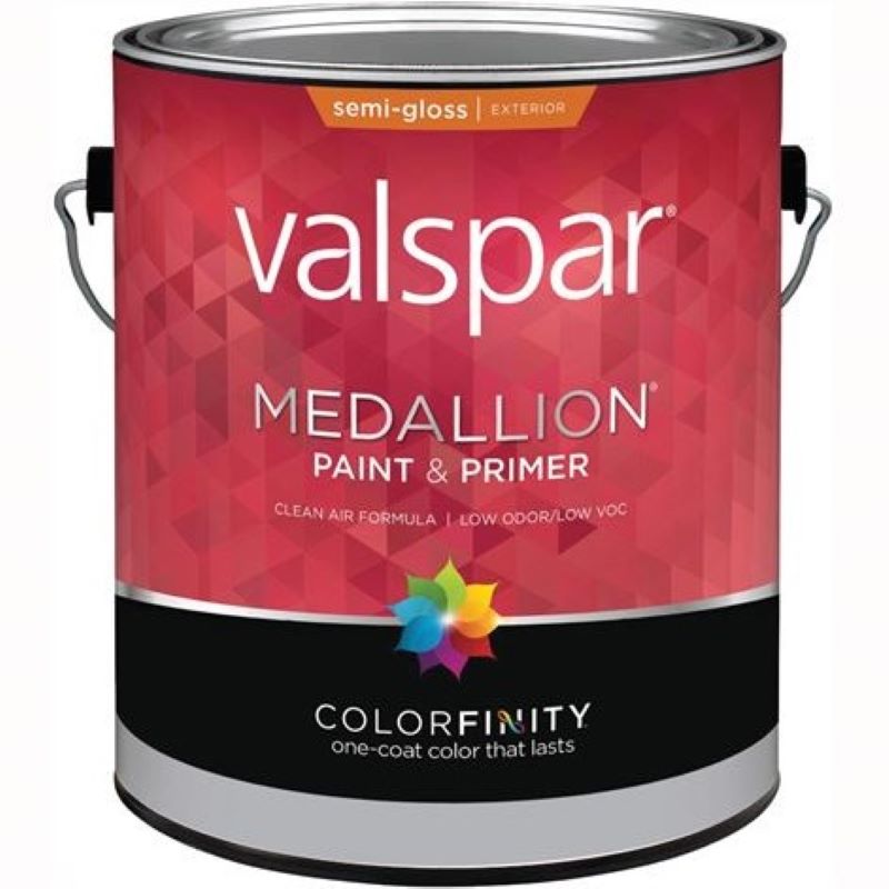 Valspar Medallion Exterior Paint & Primer Clear Base Semi-Gloss 1 gal