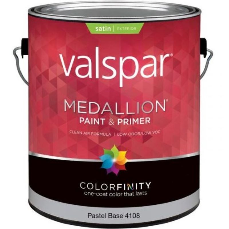 Valspar Medallion Exterior Paint & Primer Pastel Base Satin 1 gal