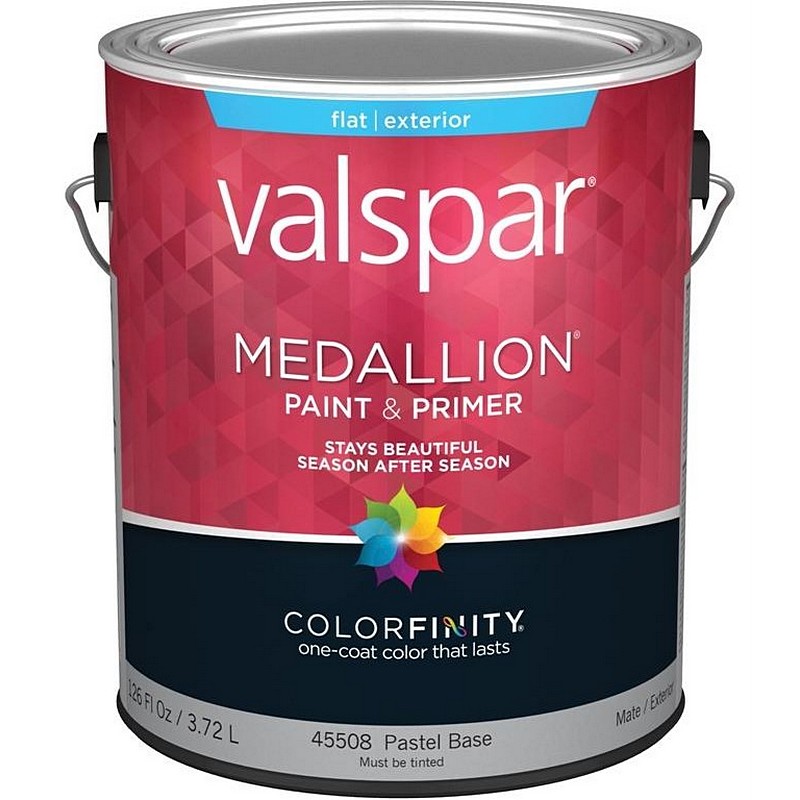 Valspar Medallion Exterior Paint & Primer Pastel Base Flat 1 gal
