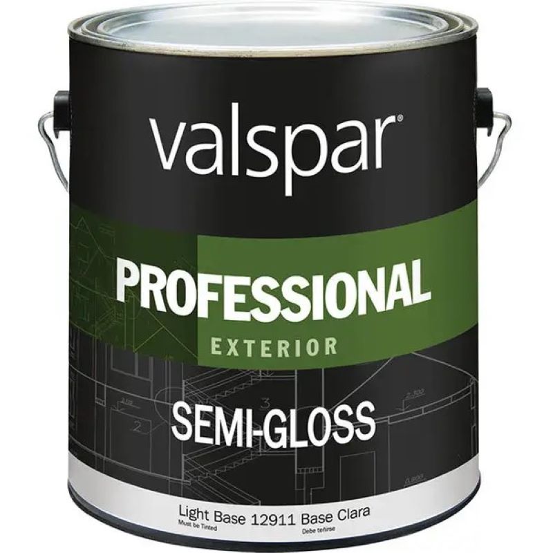 Valspar Professional Exterior Latex Paint Light Base Semi-Gloss 1 gal