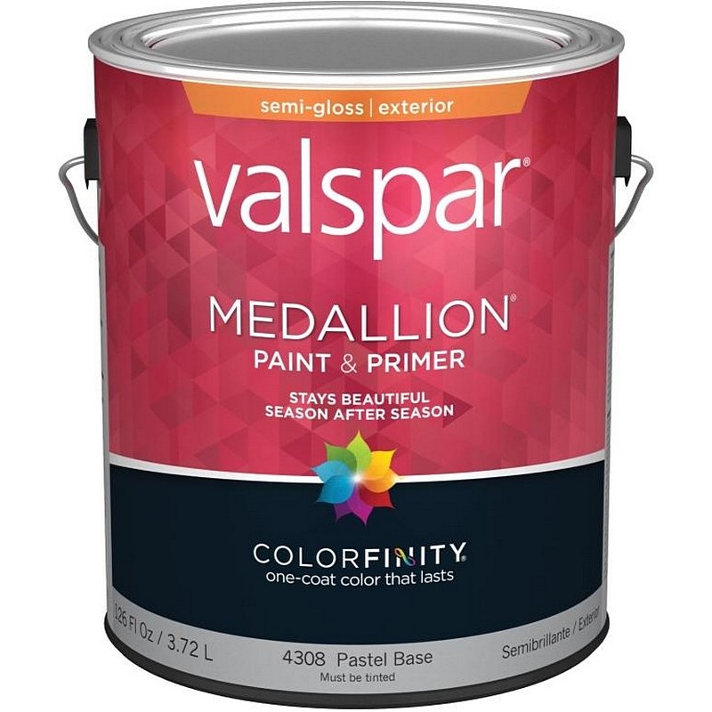 Valspar Medallion Exterior Paint & Primer Pastel Base Semi-Gloss 1 gal