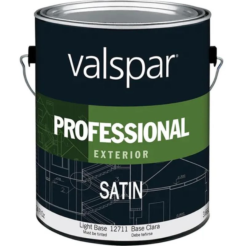 Valspar Professional Exterior Latex Paint Light Base Satin 1 gal